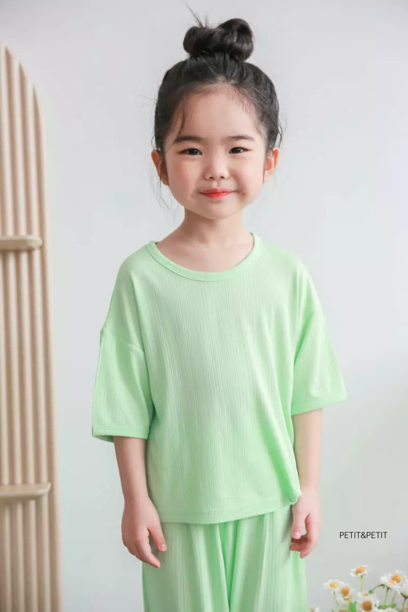 Petit & Petit - Korean Children Fashion - #magicofchildhood - Chalrang Top Bottom Set - 2