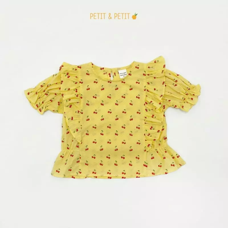 Petit & Petit - Korean Children Fashion - #minifashionista - Cherry Blouse - 5