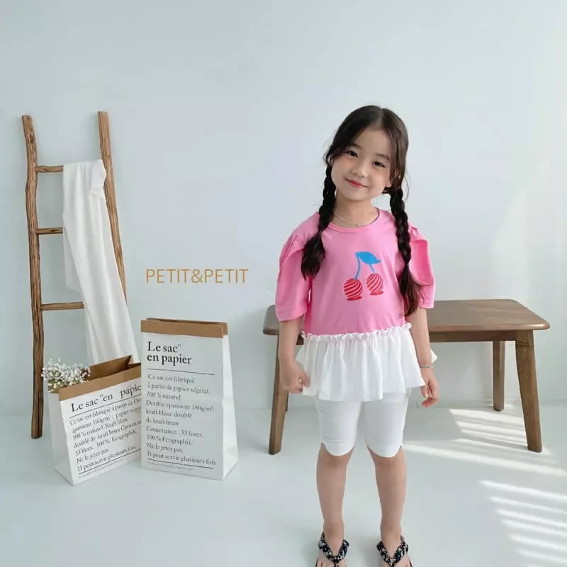 Petit & Petit - Korean Children Fashion - #prettylittlegirls - Cherry Puff Tee - 7