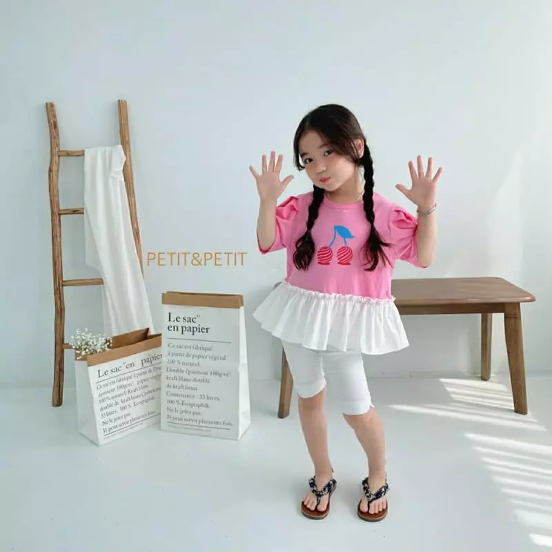 Petit & Petit - Korean Children Fashion - #toddlerclothing - Cherry Puff Tee - 9