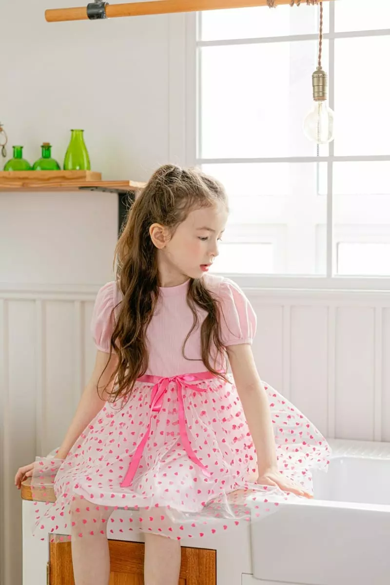 Pink Berry - Korean Children Fashion - #Kfashion4kids - Heart One-Piece - 6