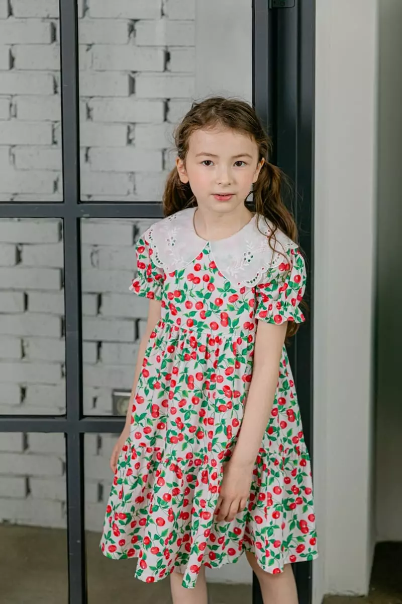 Pink Berry - Korean Children Fashion - #kidzfashiontrend - Cherry One-piece - 4