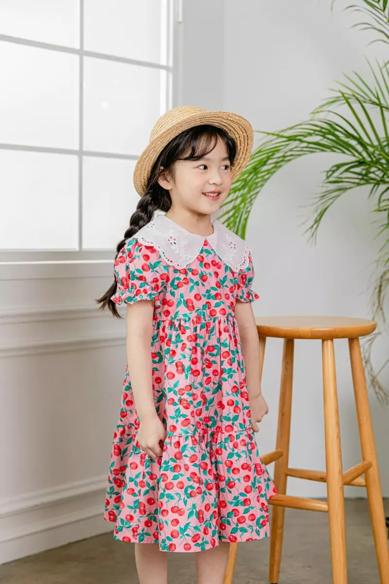 Pink Berry - Korean Children Fashion - #kidzfashiontrend - Cherry One-piece - 3