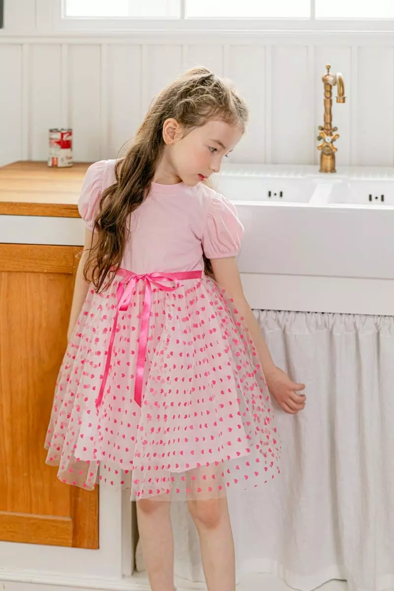 Pink Berry - Korean Children Fashion - #littlefashionista - Heart One-Piece - 7