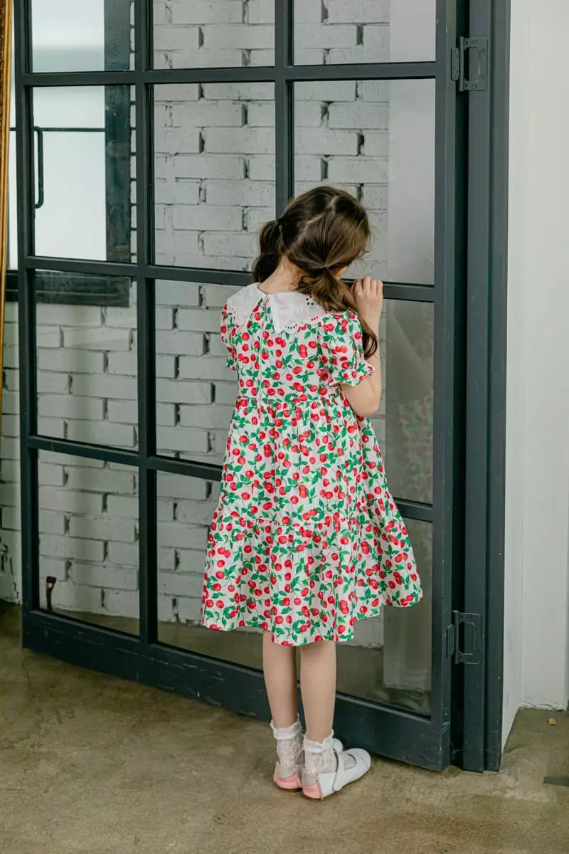 Pink Berry - Korean Children Fashion - #littlefashionista - Cherry One-piece - 5