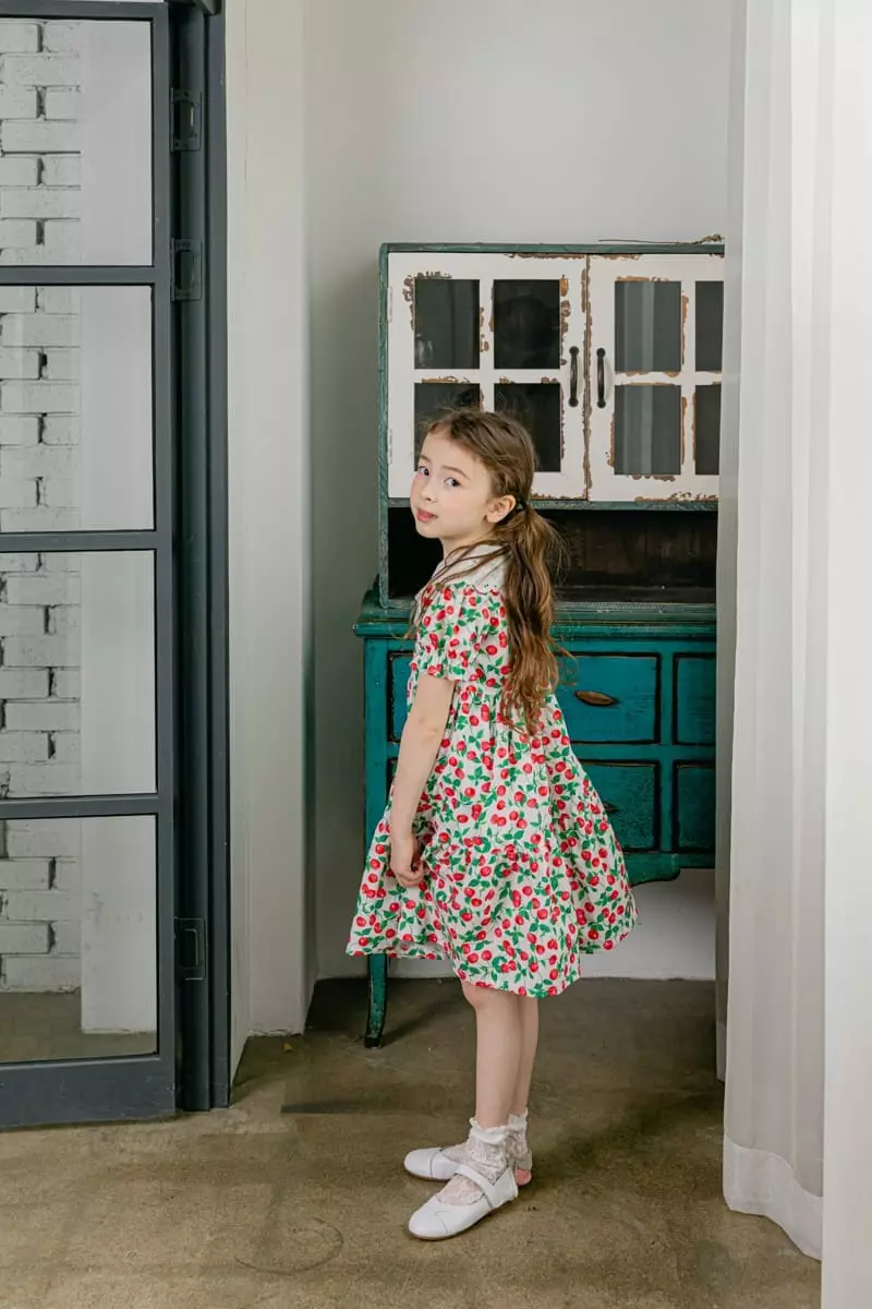Pink Berry - Korean Children Fashion - #magicofchildhood - Cherry One-piece - 6