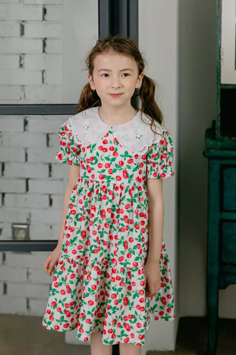 Pink Berry - Korean Children Fashion - #minifashionista - Cherry One-piece - 7