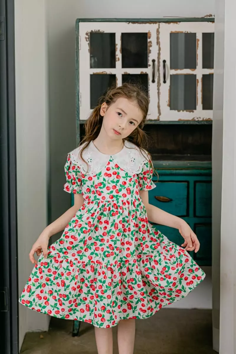 Pink Berry - Korean Children Fashion - #prettylittlegirls - Cherry One-piece - 8