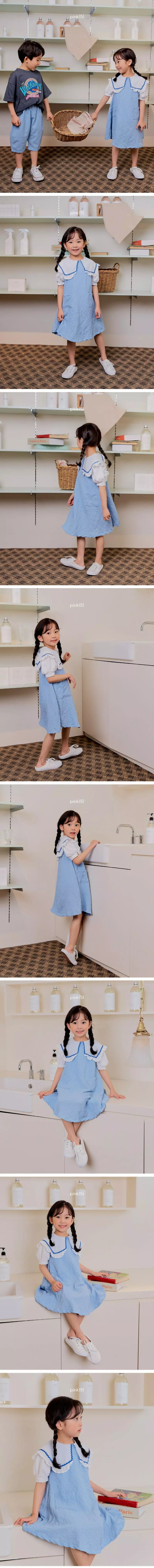 Pink151 - Korean Children Fashion - #Kfashion4kids - Plare Sleeveless One-piece - 2