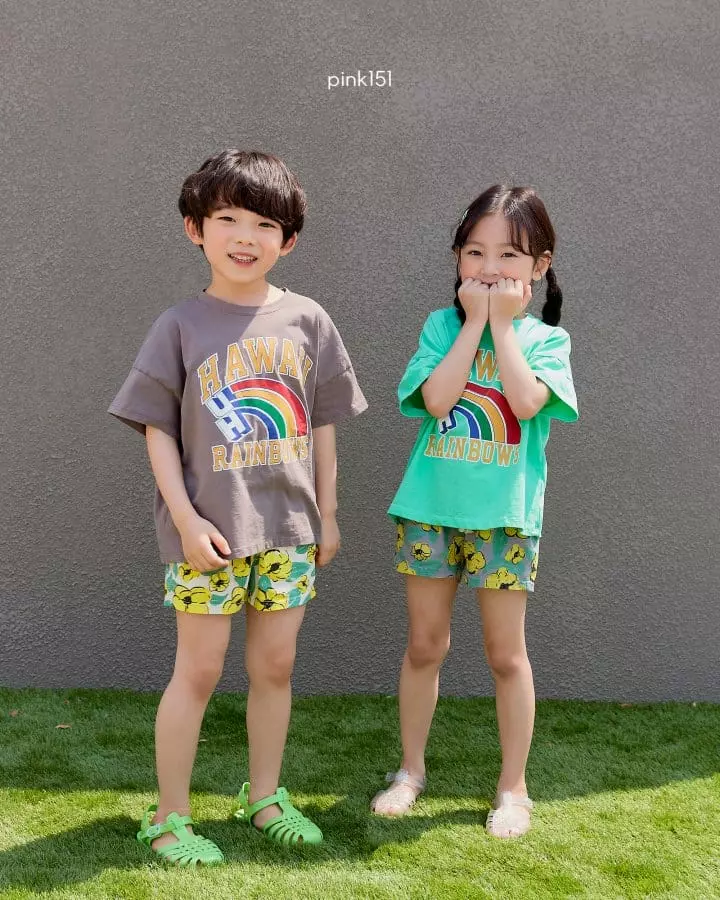 Pink151 - Korean Children Fashion - #Kfashion4kids - Hawaii Tee