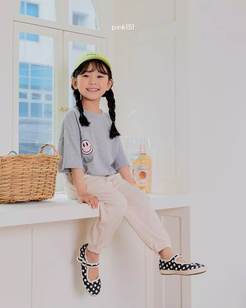 Pink151 - Korean Children Fashion - #childofig - Smile Pocket Tee - 9