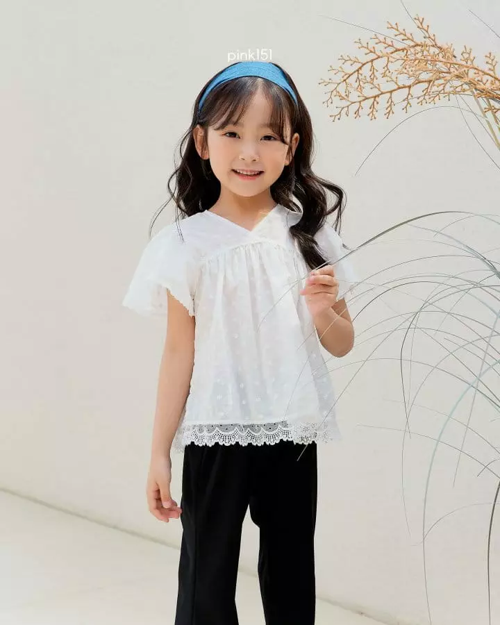Pink151 - Korean Children Fashion - #childofig - Eyelet Blouse - 12
