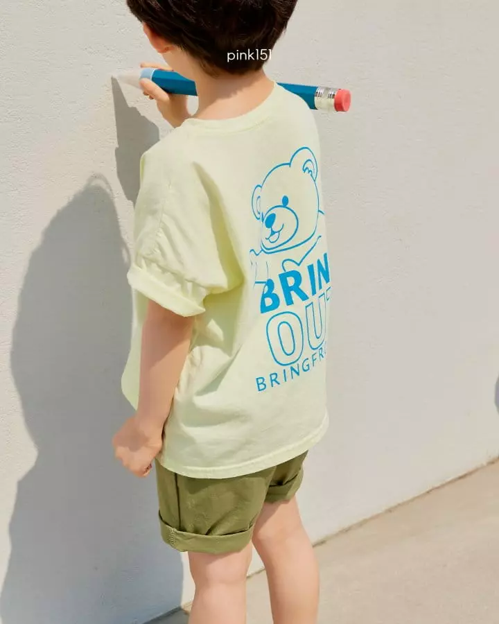 Pink151 - Korean Children Fashion - #childofig - Out Bear Tee - 10
