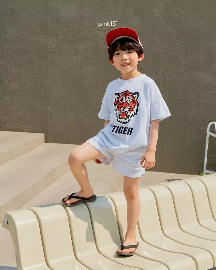Pink151 - Korean Children Fashion - #childofig - Tiger Top Bottom Set - 2
