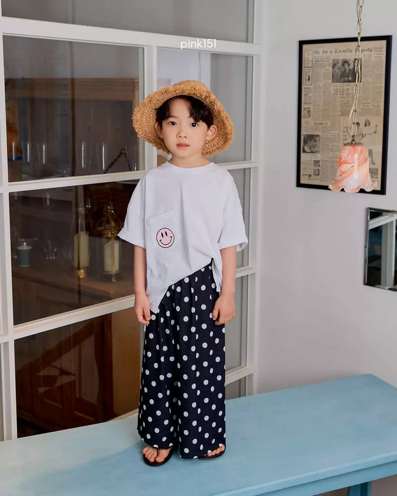 Pink151 - Korean Children Fashion - #childrensboutique - Smile Pocket Tee - 11