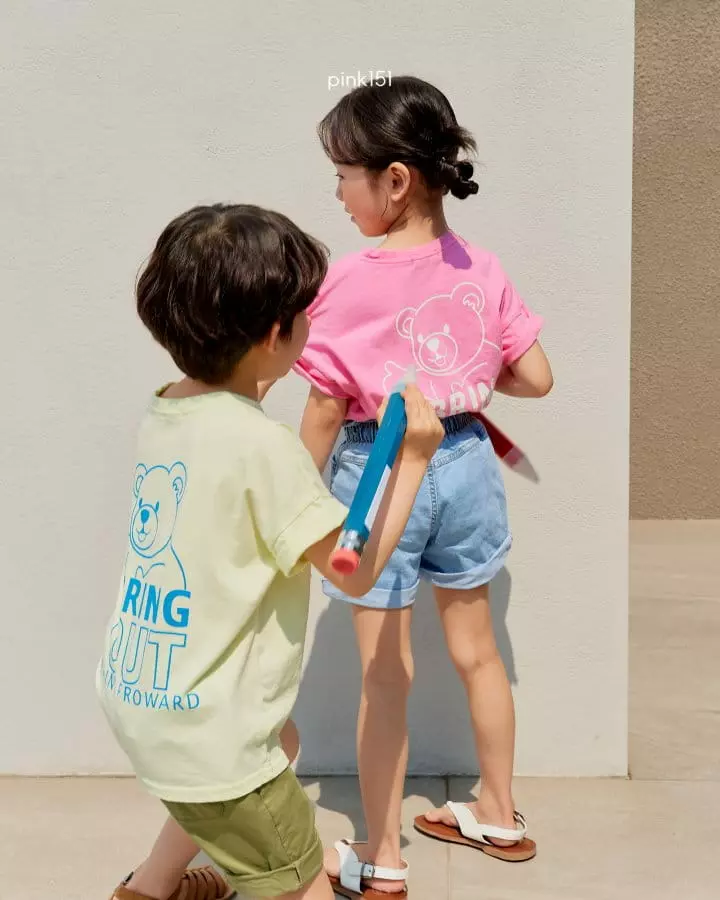 Pink151 - Korean Children Fashion - #childrensboutique - Out Bear Tee - 11