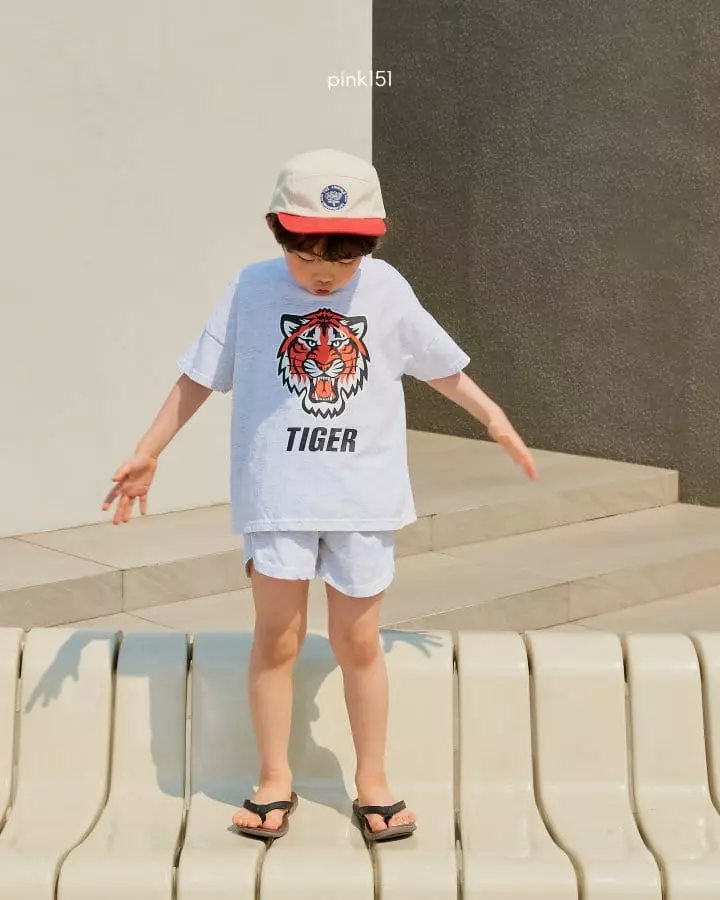 Pink151 - Korean Children Fashion - #childrensboutique - Tiger Top Bottom Set - 4