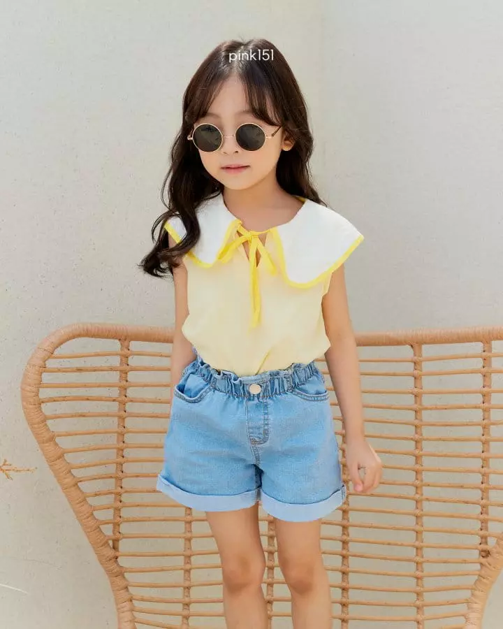 Pink151 - Korean Children Fashion - #discoveringself - Jue Jue Collar Sleeveless - 2