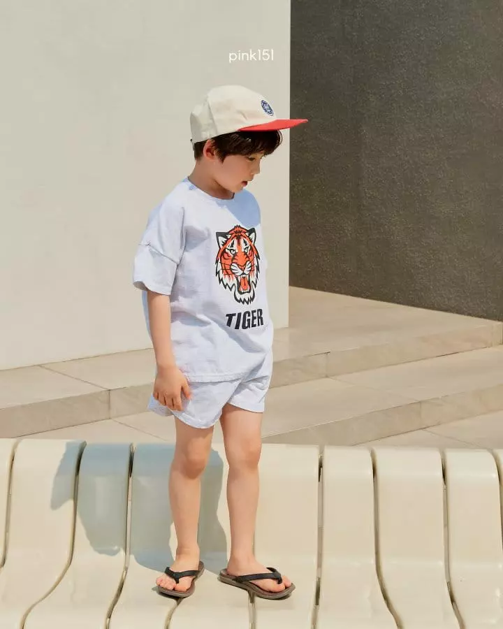 Pink151 - Korean Children Fashion - #discoveringself - Tiger Top Bottom Set - 5