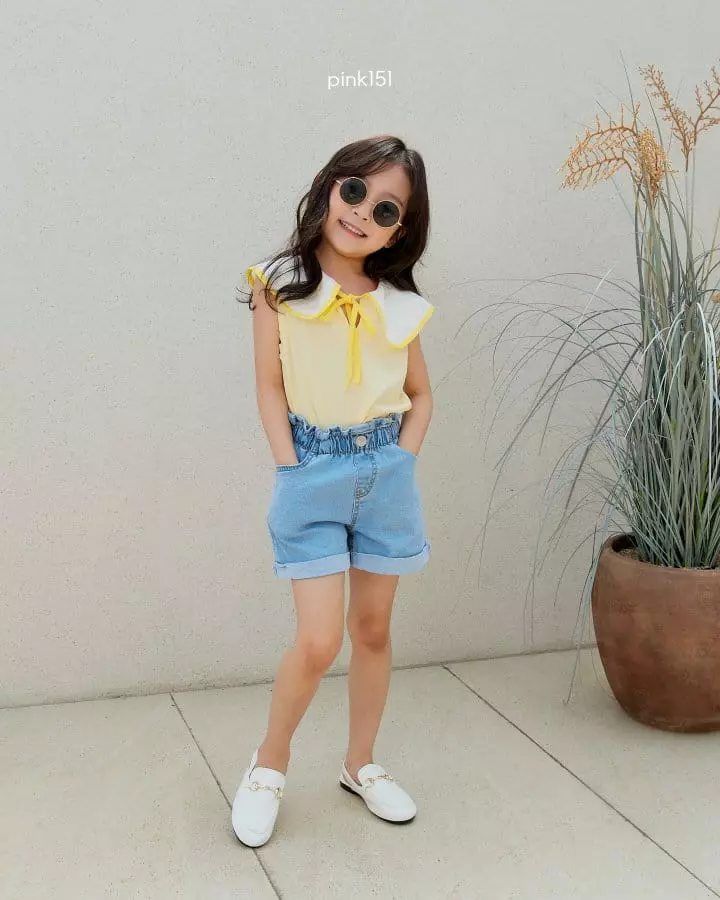 Pink151 - Korean Children Fashion - #fashionkids - Jue Jue Collar Sleeveless - 3