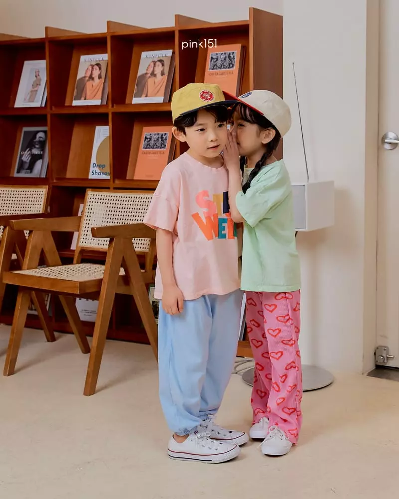 Pink151 - Korean Children Fashion - #kidsshorts - Stay Tee - 2
