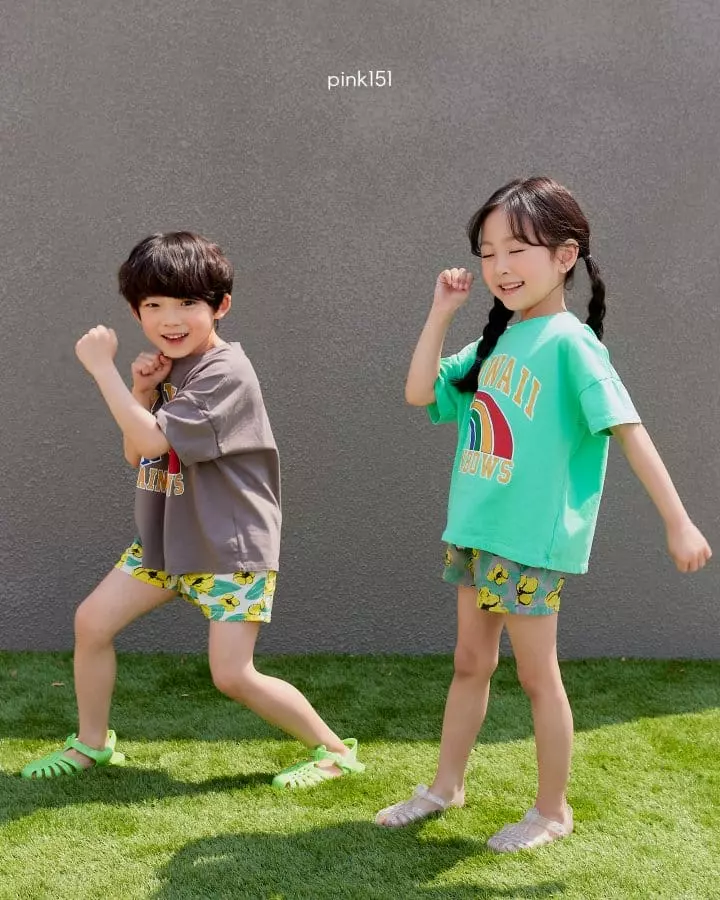 Pink151 - Korean Children Fashion - #kidsshorts - Hawaii Tee - 12