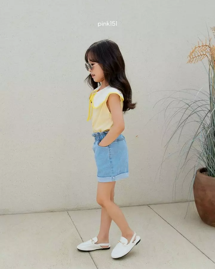 Pink151 - Korean Children Fashion - #fashionkids - Jue Jue Collar Sleeveless - 4