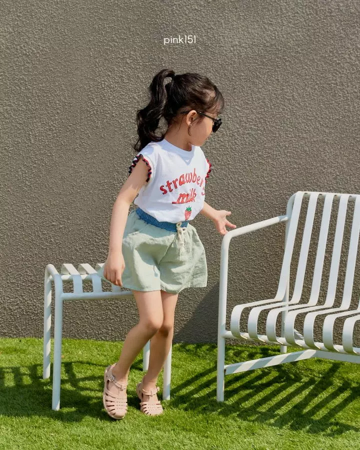 Pink151 - Korean Children Fashion - #kidsshorts - Strawberry Sleeveless - 9