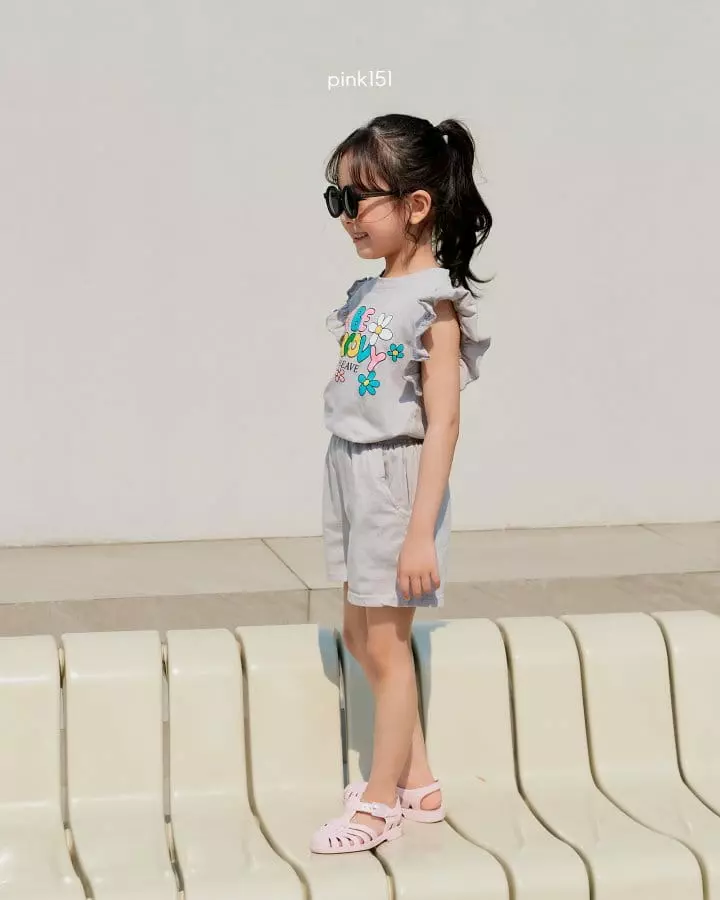 Pink151 - Korean Children Fashion - #kidsshorts - Groovy Top Bottom Set - 6