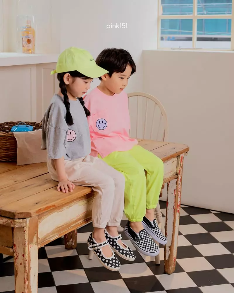 Pink151 - Korean Children Fashion - #kidsstore - Smile Pocket Tee - 2
