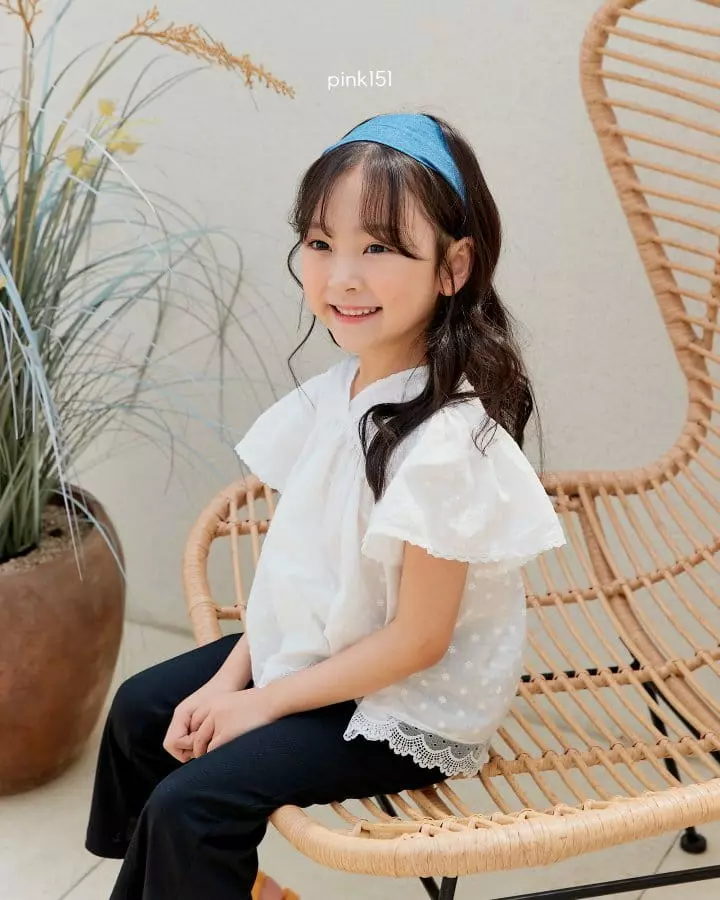 Pink151 - Korean Children Fashion - #kidsstore - Eyelet Blouse - 2