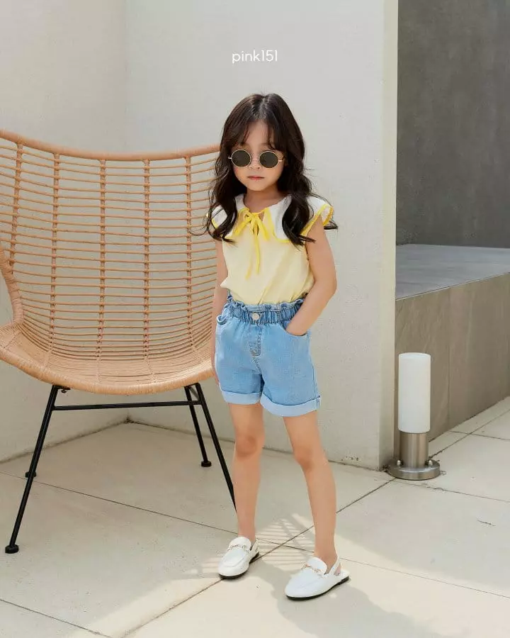 Pink151 - Korean Children Fashion - #littlefashionista - Jue Jue Collar Sleeveless - 8