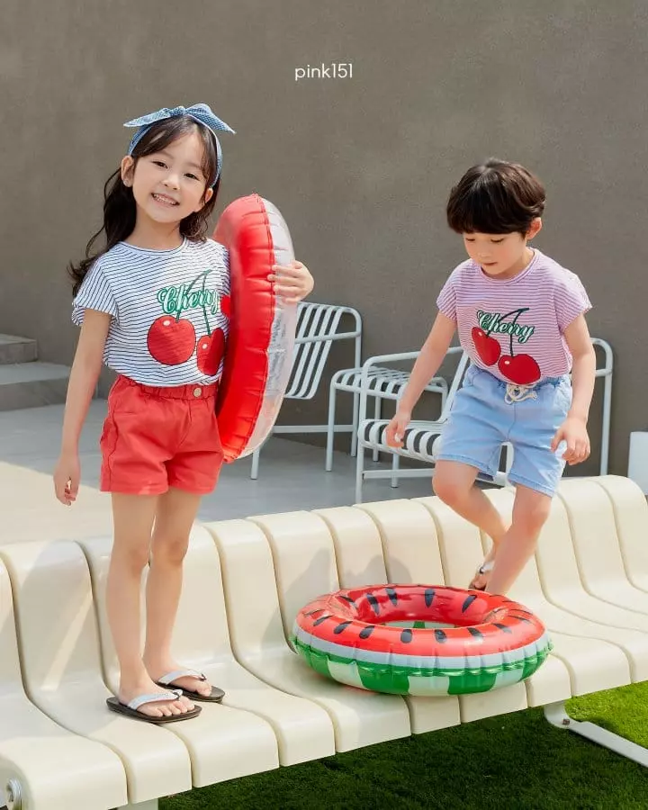 Pink151 - Korean Children Fashion - #littlefashionista - Sweet Cherry Tee - 2