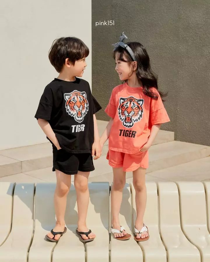 Pink151 - Korean Children Fashion - #magicofchildhood - Tiger Top Bottom Set - 12