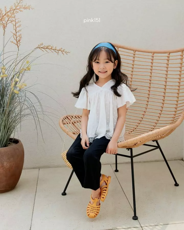 Pink151 - Korean Children Fashion - #minifashionista - Eyelet Blouse - 7