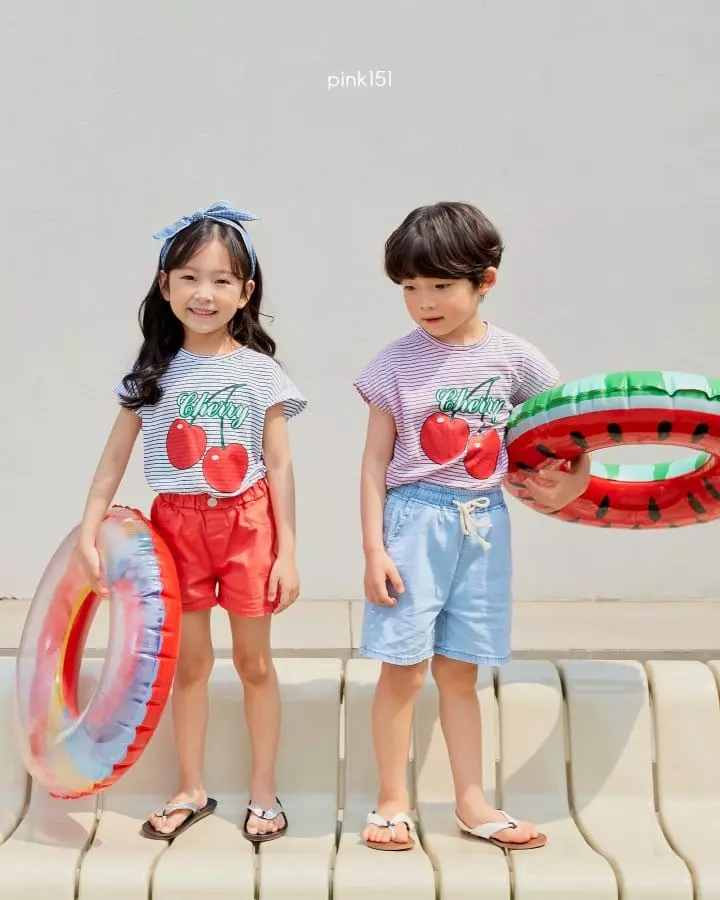 Pink151 - Korean Children Fashion - #magicofchildhood - Sweet Cherry Tee - 4