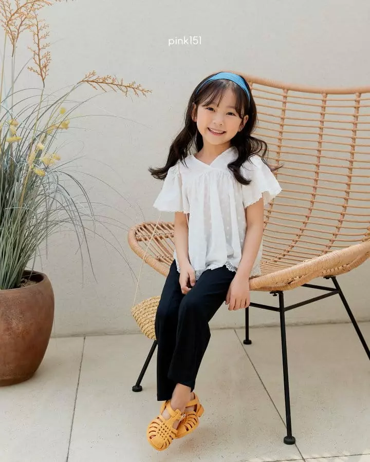 Pink151 - Korean Children Fashion - #prettylittlegirls - Eyelet Blouse - 8