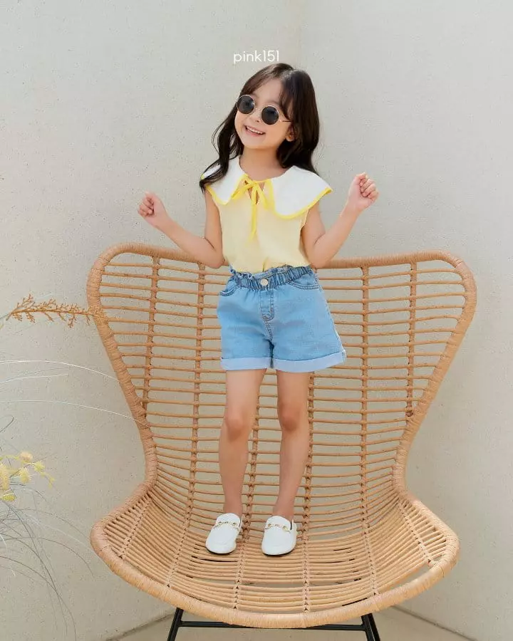 Pink151 - Korean Children Fashion - #todddlerfashion - Jue Jue Collar Sleeveless - 12