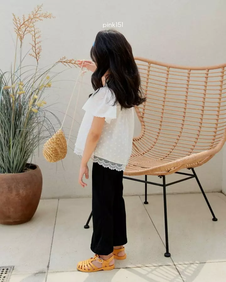 Pink151 - Korean Children Fashion - #todddlerfashion - Eyelet Blouse - 9