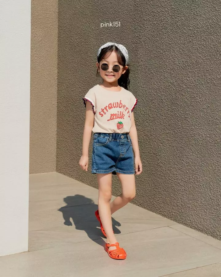 Pink151 - Korean Children Fashion - #todddlerfashion - Strawberry Sleeveless
