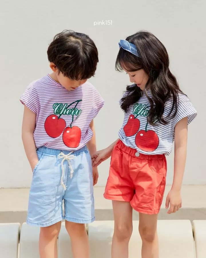 Pink151 - Korean Children Fashion - #toddlerclothing - Sweet Cherry Tee - 7