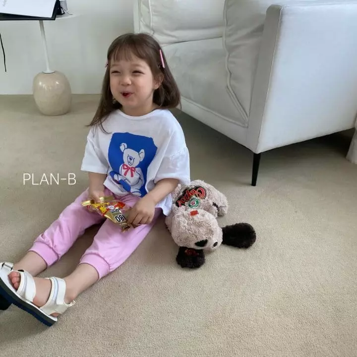 Plan B - Korean Children Fashion - #Kfashion4kids - Red Ribbon Bear Te - 8