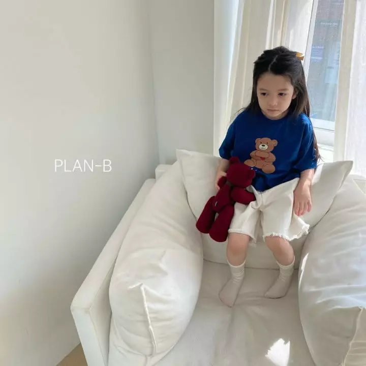 Plan B - Korean Children Fashion - #Kfashion4kids - Love Heart Bear Tee - 7