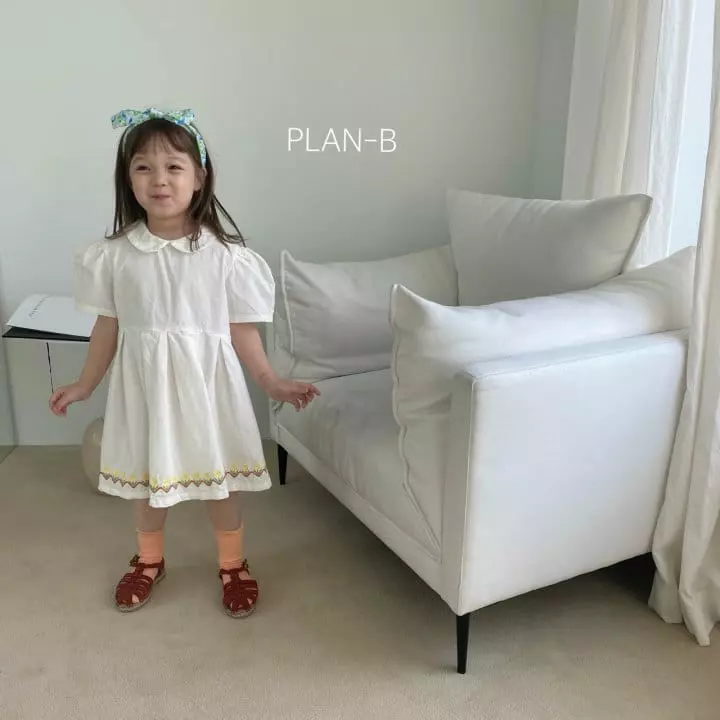 Plan B - Korean Children Fashion - #Kfashion4kids - Smooth Flower Embroidery One-piece - 8