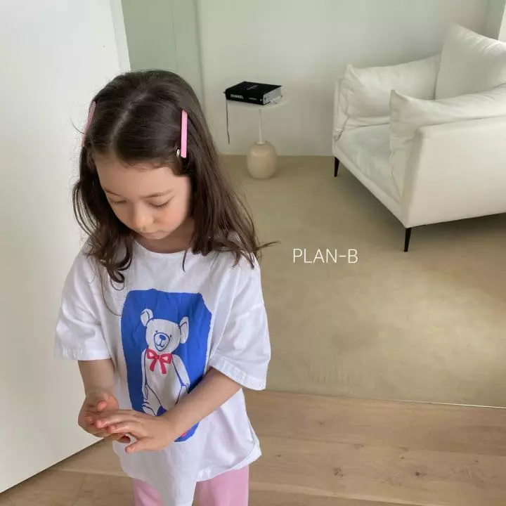 Plan B - Korean Children Fashion - #childrensboutique - Red Ribbon Bear Te