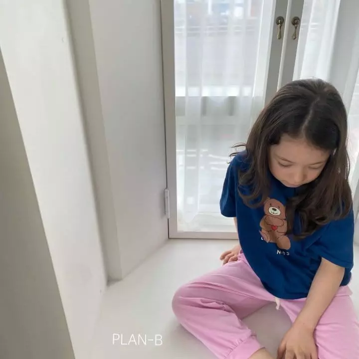 Plan B - Korean Children Fashion - #designkidswear - Love Heart Bear Tee