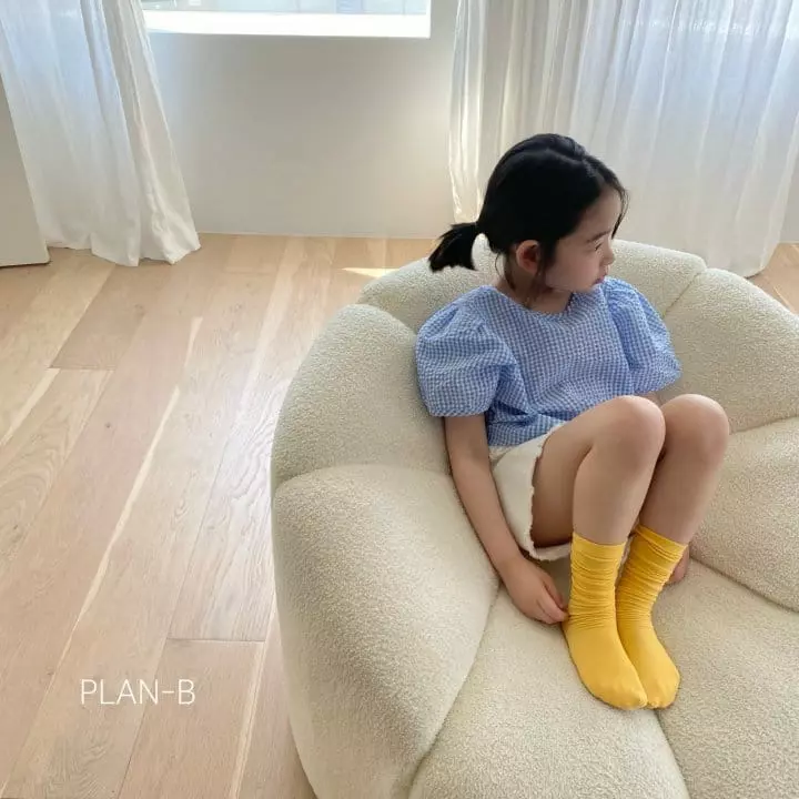 Plan B - Korean Children Fashion - #designkidswear - Check Blouse - 12