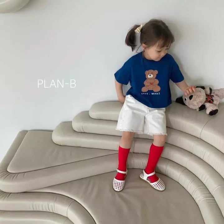 Plan B - Korean Children Fashion - #discoveringself - Love Heart Bear Tee - 2
