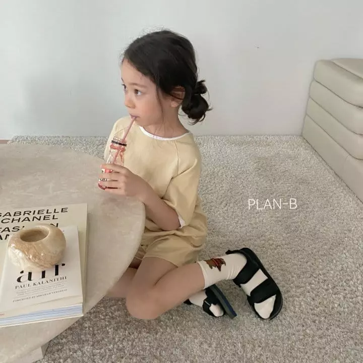 Plan B - Korean Children Fashion - #designkidswear - Summer Ann Top Bottom Set - 4