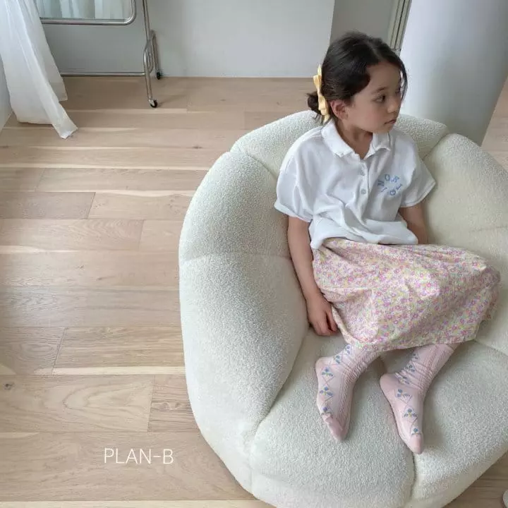 Plan B - Korean Children Fashion - #fashionkids - Waffle Collar Tee - 2